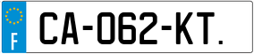 Trailer License Plate