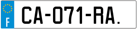 Trailer License Plate