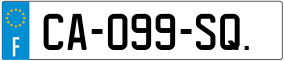 Trailer License Plate