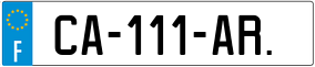 Truck License Plate