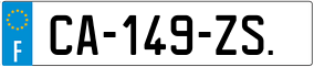 Trailer License Plate