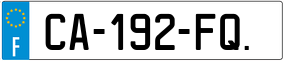 Trailer License Plate