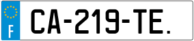 Trailer License Plate