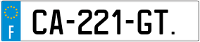 Truck License Plate