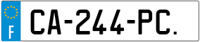Trailer License Plate