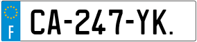 Trailer License Plate