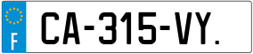 Trailer License Plate