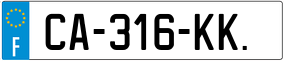 Truck License Plate