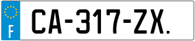 Trailer License Plate