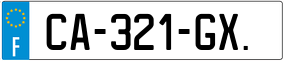 Trailer License Plate