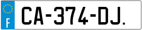 Trailer License Plate