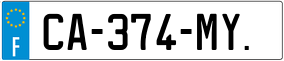 Trailer License Plate