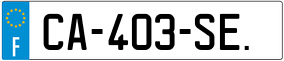 Truck License Plate