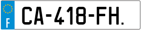 Trailer License Plate