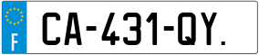 Trailer License Plate
