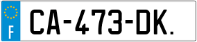 Trailer License Plate