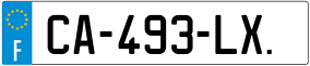 Trailer License Plate