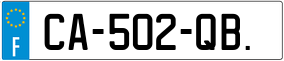 Trailer License Plate