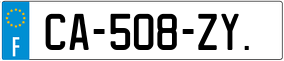 Trailer License Plate