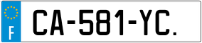 Trailer License Plate
