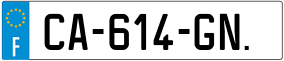 Truck License Plate
