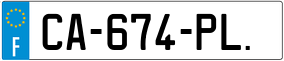 Trailer License Plate