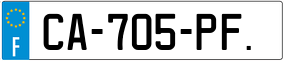 Trailer License Plate
