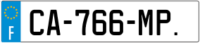 Trailer License Plate