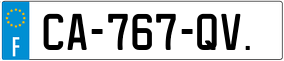 Trailer License Plate