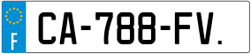 Truck License Plate
