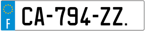 Trailer License Plate