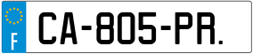 Trailer License Plate