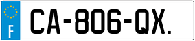 Trailer License Plate