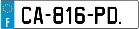 Truck License Plate