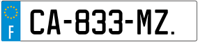 Trailer License Plate