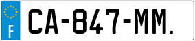 Trailer License Plate