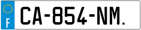 Trailer License Plate