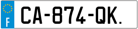 Trailer License Plate