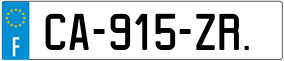 Truck License Plate