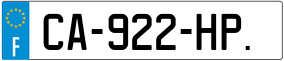 Trailer License Plate