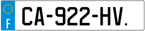 Truck License Plate