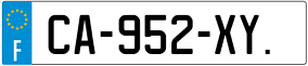 Trailer License Plate