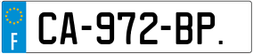 Trailer License Plate