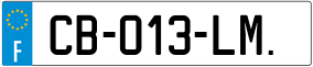 Trailer License Plate