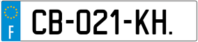 Trailer License Plate