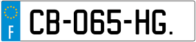 Trailer License Plate