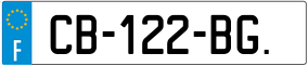 Trailer License Plate