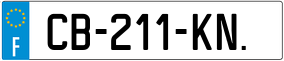 Trailer License Plate