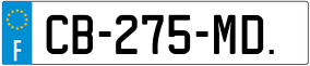 Trailer License Plate