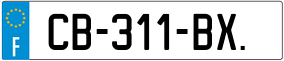 Trailer License Plate